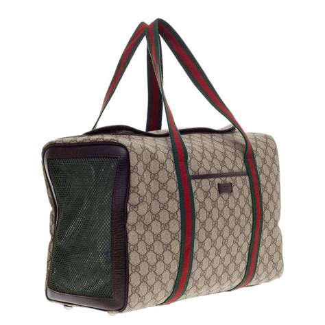 gucci kitten purse|gucci pet carrier bag.